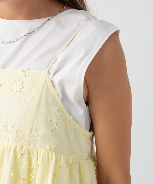 BAYFLOW（ベイフロー）の「刺繍キャミビスチェ（キャミソール・レディース・ブラック/オフホワイト/イエロー・FREE）」の21枚目の写真