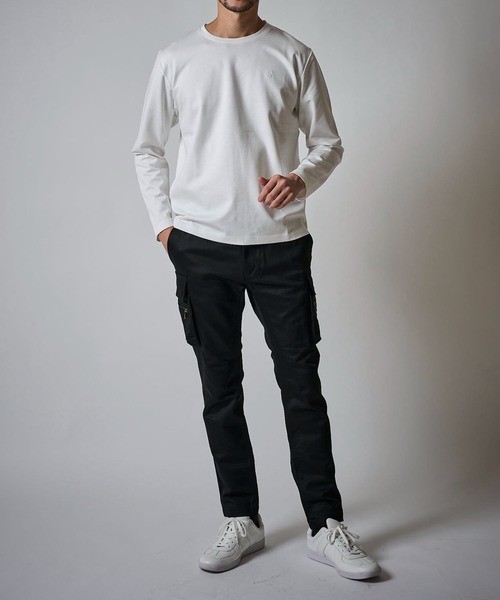 TETE HOMME(テットオム)の「【WEB限定】スリムシルエット ミリタリーカーゴパンツ(カーゴパンツ・メンズ・ブラック/チャコールグレー/カーキ・MEDIUM/LARGE/X-LARGE)」の18枚目の写真