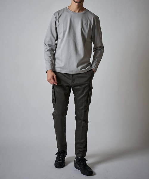 TETE HOMME(テットオム)の「【WEB限定】スリムシルエット ミリタリーカーゴパンツ(カーゴパンツ・メンズ・ブラック/チャコールグレー/カーキ・MEDIUM/LARGE/X-LARGE)」の19枚目の写真