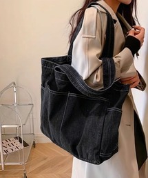 【大容量】デニムビッグトートバッグ