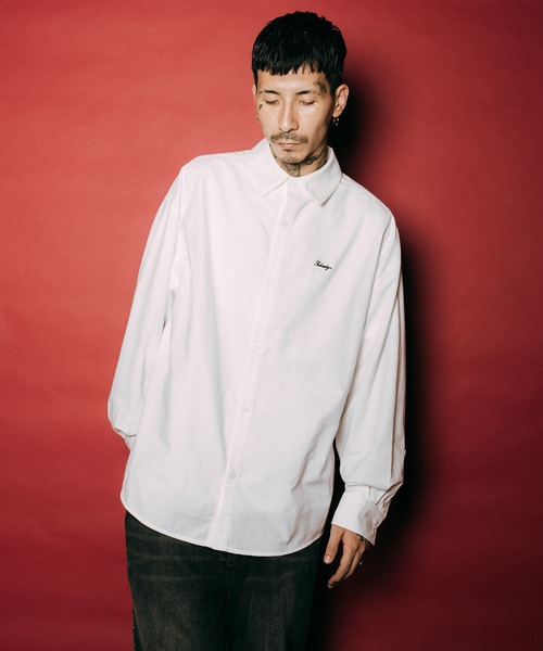Subciety（サブサエティ）の「Essential oxford shirt（シャツ/ブラウス・メンズ・ホワイト/ブラック/サックスブルー・SMALL/MEDIUM/LARGE/X-LARGE）」の4枚目の写真