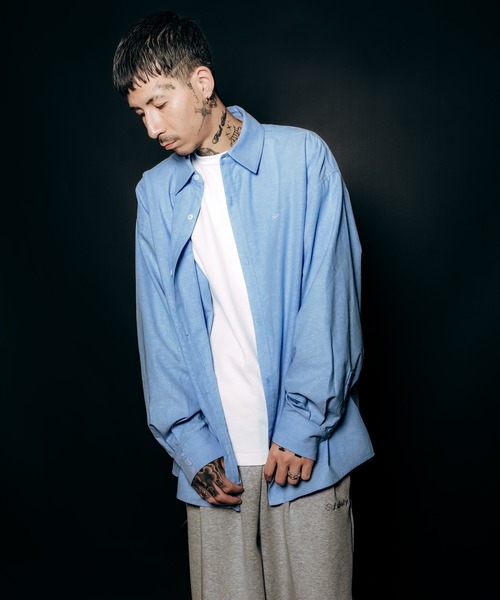 Subciety（サブサエティ）の「Essential oxford shirt（シャツ/ブラウス・メンズ・ホワイト/ブラック/サックスブルー・SMALL/MEDIUM/LARGE/X-LARGE）」の10枚目の写真