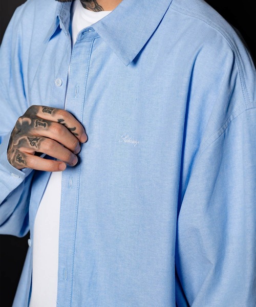 Subciety（サブサエティ）の「Essential oxford shirt（シャツ/ブラウス・メンズ・ホワイト/ブラック/サックスブルー・SMALL/MEDIUM/LARGE/X-LARGE）」の9枚目の写真