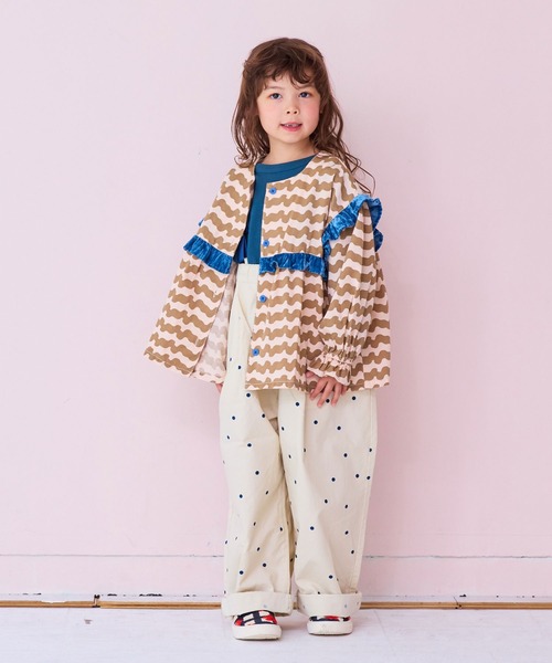 MARKEY'S（マーキーズ）の「ツイル総柄エヴォルブサロペット（サロペット/オーバーオール・キッズ・ブラウン系その他/ブラック系その他/ホワイト系その他/ライトグリーン・90/100/110/120/130/140/150）」の19枚目の写真