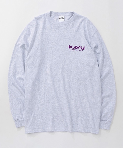 KAVU（カブー）の「KAVU/カブー 25 Event LS Tee/イベントティー（Tシャツ/カットソー・メンズ・ネイビー/サンドベージュ/ホワイト/アッシュグレー・MEDIUM/LARGE/X-LARGE）」の11枚目の写真