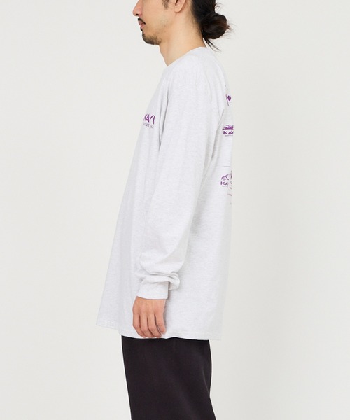 KAVU（カブー）の「KAVU/カブー 25 Event LS Tee/イベントティー（Tシャツ/カットソー・メンズ・ネイビー/サンドベージュ/ホワイト/アッシュグレー・MEDIUM/LARGE/X-LARGE）」の9枚目の写真