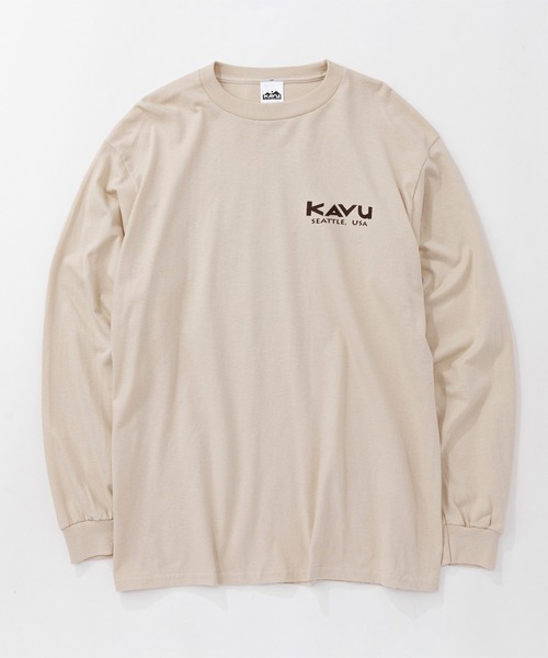 KAVU（カブー）の「KAVU/カブー 25 Event LS Tee/イベントティー（Tシャツ/カットソー・メンズ・ネイビー/サンドベージュ/ホワイト/アッシュグレー・MEDIUM/LARGE/X-LARGE）」の14枚目の写真