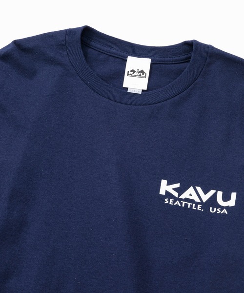 KAVU（カブー）の「KAVU/カブー 25 Event LS Tee/イベントティー（Tシャツ/カットソー・メンズ・ネイビー/サンドベージュ/ホワイト/アッシュグレー・MEDIUM/LARGE/X-LARGE）」の18枚目の写真