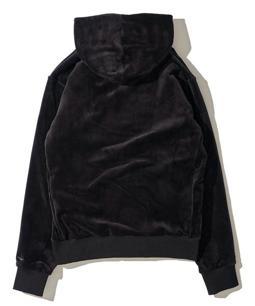 1piu1uguale3 RELAX（ウノピュウノウグァーレトレリラックス）の「【1PIU1UGUALE3 RELAX】ヘビーベロアラップパーカー（パーカー・メンズ・ブラック・MEDIUM/LARGE/X-LARGE）」の10枚目の写真