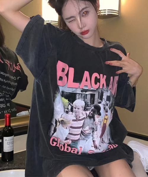 SBG(エスビー)の「SBG バリエーション オーバーサイズヴィンテージTシャツ(Tシャツ/カットソー・メンズ・A/B/C/D/E/F/G/H/I/J/K/L/M/N/O/P/Q/R/S/T・MEDIUM/LARGE/X-LARGE)」の2枚目の写真
