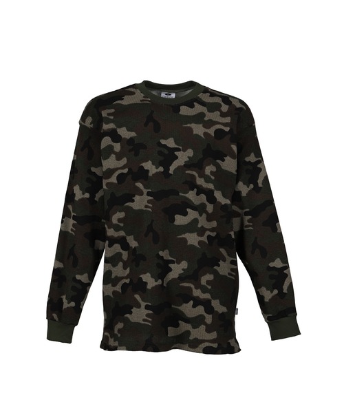 PRO CLUB (プロクラブ)の「HEAVYWEIGHT COTTON LONG SLEEVE THERMAL TOP(Tシャツ/カットソー・メンズ・ブラック/ホワイト/カーキ・LARGE/XX-LARGE/SMALL/MEDIUM/X-LARGE)」の3枚目の写真