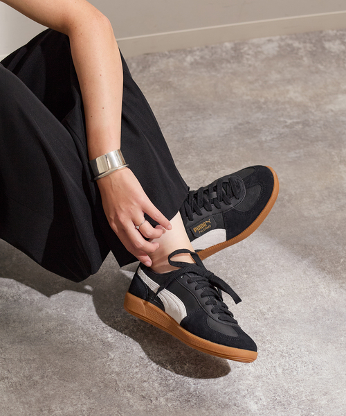 PUMA(プーマ)の「【PUMA / プーマ】パレルモ LTH 396464 03:スニーカー(スニーカー・レディース・ブラック・23cm/23.5cm/24cm/24.5cm/25cm)」の1枚目の写真
