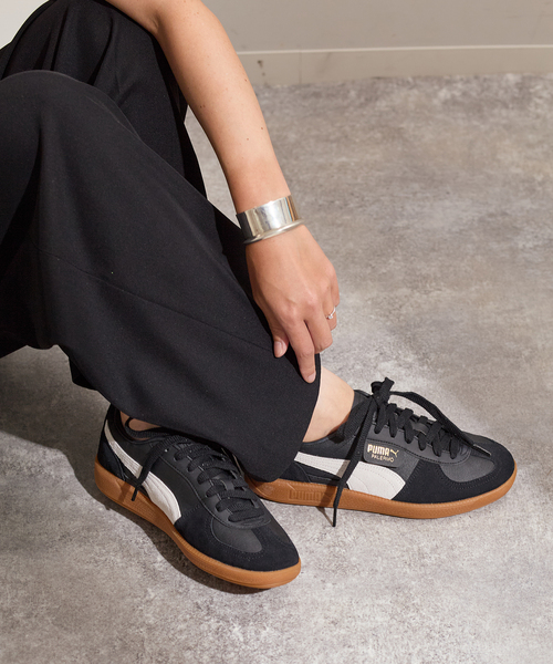 PUMA(プーマ)の「【PUMA / プーマ】パレルモ LTH 396464 03:スニーカー(スニーカー・レディース・ブラック・23cm/23.5cm/24cm/24.5cm/25cm)」の2枚目の写真