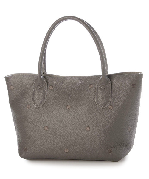 perche（ペルケ）の「ペルケ perche / 牛革ドット刺繍2wayトートS（トートバッグ・レディース・シルバー系その他2/グレー/ブラック/アイボリー/ライトグレー/グリーン・FREE）」の4枚目の写真