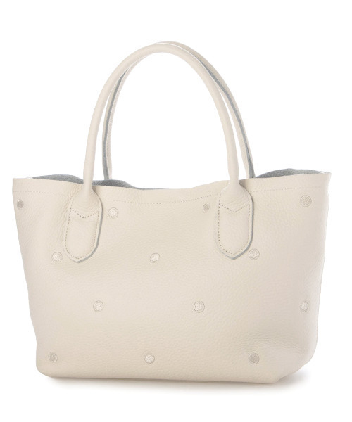 perche（ペルケ）の「ペルケ perche / 牛革ドット刺繍2wayトートS（トートバッグ・レディース・シルバー系その他2/グレー/ブラック/アイボリー/ライトグレー/グリーン・FREE）」の2枚目の写真