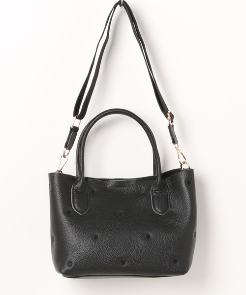 perche（ペルケ）の「ペルケ perche / 牛革ドット刺繍2wayトートS（トートバッグ・レディース・シルバー系その他2/グレー/ブラック/アイボリー/ライトグレー/グリーン・FREE）」の22枚目の写真