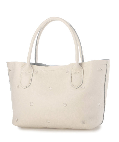 perche（ペルケ）の「ペルケ perche / 牛革ドット刺繍2wayトートS（トートバッグ・レディース・シルバー系その他2/グレー/ブラック/アイボリー/ライトグレー/グリーン・FREE）」の7枚目の写真