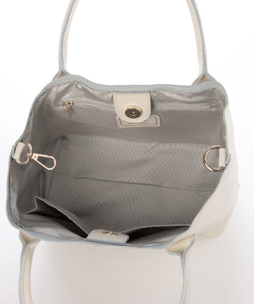 perche（ペルケ）の「ペルケ perche / 牛革ドット刺繍2wayトートS（トートバッグ・レディース・シルバー系その他2/グレー/ブラック/アイボリー/ライトグレー/グリーン・FREE）」の9枚目の写真