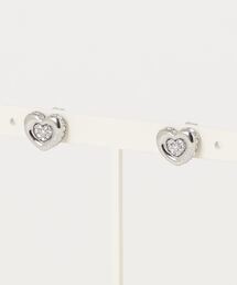 Guess(QX)L.O.V.E. 10MM HEART PAVEf STUDS(sAXipj)