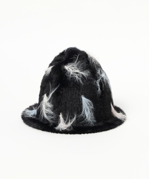 Ray BEAMS（レイビームス）の「カラー フリンジ ニット帽（ニットキャップ/ビーニー・レディース・ホワイト/ブラック・ONE SIZE）」の10枚目の写真