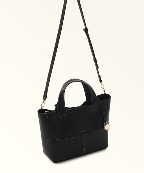 FURLA(フルラ)の「フルラ プリムローズ (Furla Primrose) トートバッグ M(トートバッグ・レディース・ブラック/オフホワイト・ONE SIZE)」の5枚目の写真