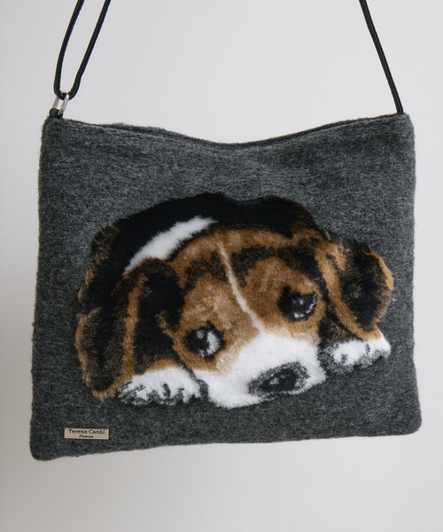 teresa cambi（テレサ・カンビ）の「【KATHARINE ROSS】【TERESACAMBI】 DOG（ショルダーバッグ・レディース・グレー・MEDIUM）」の3枚目の写真