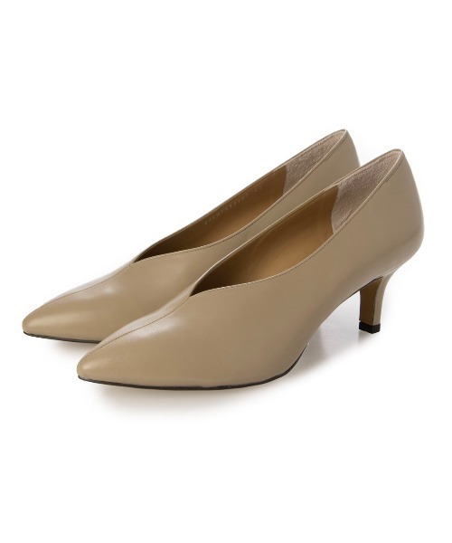 carino（カリーノ）の「カバードポインテッドトゥパンプス（パンプス・レディース・ベージュ/ブラック/ダークグレー・24.5cm/24cm/23.5cm/23cm/22.5cm）」の4枚目の写真