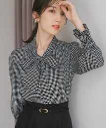 MISCH MASCH | 2025秋冬新作 ボウタイシャーリングブラウス(シャツ/ブラウス)