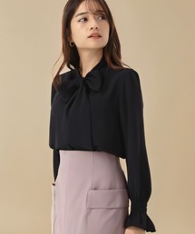 MISCH MASCH | 2025秋冬新作 ボウタイシャーリングブラウス(シャツ/ブラウス)