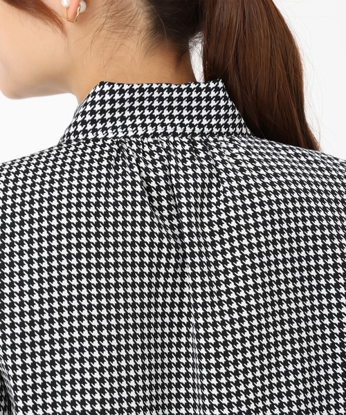 MISCH MASCH（ミッシュマッシュ）の「ボウタイシャーリングブラウス（シャツ/ブラウス・レディース・ブラック×ホワイト/ホワイト/パープル/ブラック/ベージュ×ブラック・ﾌﾘ-）」の19枚目の写真