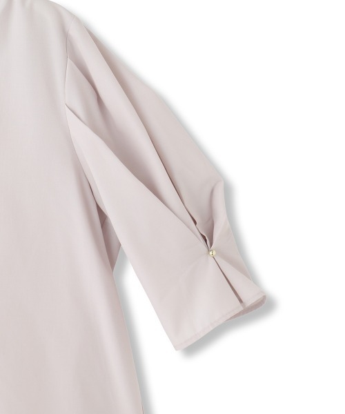 QUEENS COURT(クイーンズコート)の「タックバルーンキーネックブラウス≪手洗い可能≫(シャツ/ブラウス・レディース・オフホワイト/ピンク/ネイビー・M)」の20枚目の写真