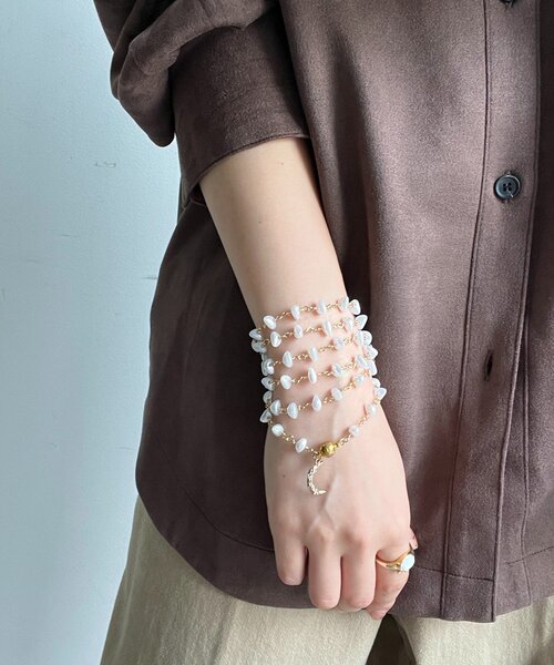 DouDou（ドゥドゥ）の「【インフルエンサーOKOCHI企画】月モチーフランダムパールネックレス（ネックレス・レディース・ゴールド/シルバー・FREE）」の13枚目の写真