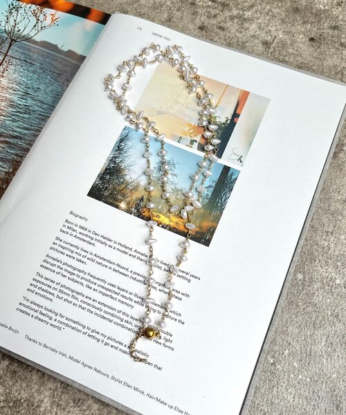 DouDou（ドゥドゥ）の「【インフルエンサーOKOCHI企画】月モチーフランダムパールネックレス（ネックレス・レディース・ゴールド/シルバー・FREE）」の7枚目の写真