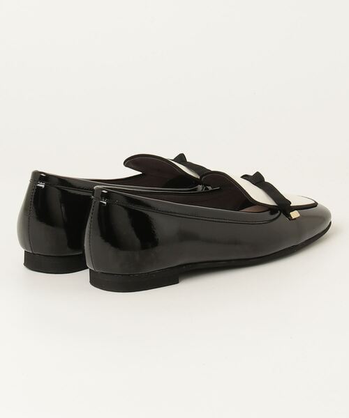 片足140g】軽量 グログランリボン スクエアトゥローファー（ローファー