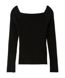 FRAY I.D | オフショルデコルテリブニット／ウォッシャブル(ニット/セーター)