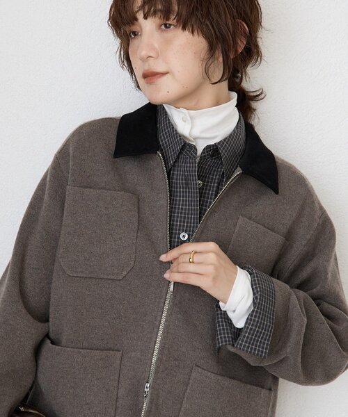 RIVE DROITE（リヴドロワ）の「ニットハンティングジャケット（ニット