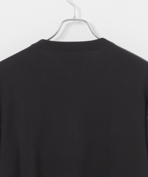 B.C STOCK（ベーセーストック）の「【ANTS & ELEPHANTS】2トーン スウェットライクヘンリーネックニット（ニット/セーター・メンズ・ブラック/グレー/グリーン/アイボリー/ベージュ系その他・MEDIUM/LARGE）」の19枚目の写真