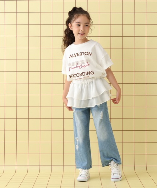 LEPSIM（レプシィム）の「【KIDS】フリル長袖ブラウス《2点セット》　580723（シャツ/ブラウス・キッズ・オフホワイト・120/140/130）」の7枚目の写真