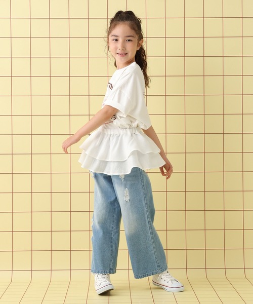 LEPSIM（レプシィム）の「【KIDS】フリル長袖ブラウス《2点セット》　580723（シャツ/ブラウス・キッズ・オフホワイト・120/140/130）」の8枚目の写真