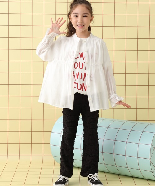 LEPSIM（レプシィム）の「【KIDS】フリル長袖ブラウス《2点セット》　580723（シャツ/ブラウス・キッズ・オフホワイト・120/140/130）」の12枚目の写真