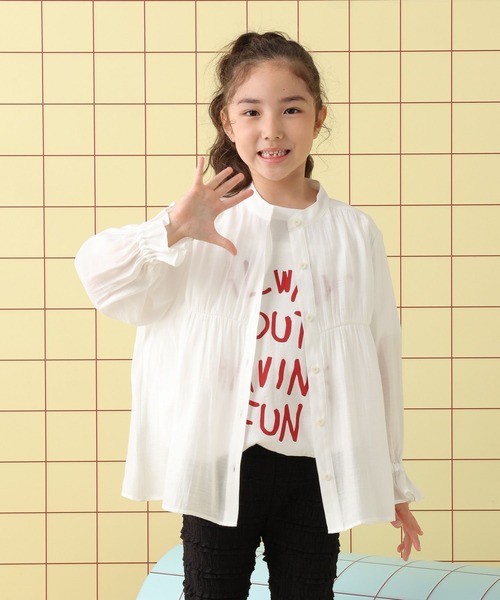LEPSIM（レプシィム）の「【KIDS】フリル長袖ブラウス《2点セット》　580723（シャツ/ブラウス・キッズ・オフホワイト・120/140/130）」の13枚目の写真