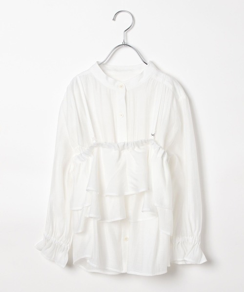 LEPSIM（レプシィム）の「【KIDS】フリル長袖ブラウス《2点セット》　580723（シャツ/ブラウス・キッズ・オフホワイト・120/140/130）」の15枚目の写真