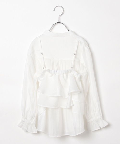 LEPSIM（レプシィム）の「【KIDS】フリル長袖ブラウス《2点セット》　580723（シャツ/ブラウス・キッズ・オフホワイト・120/140/130）」の16枚目の写真