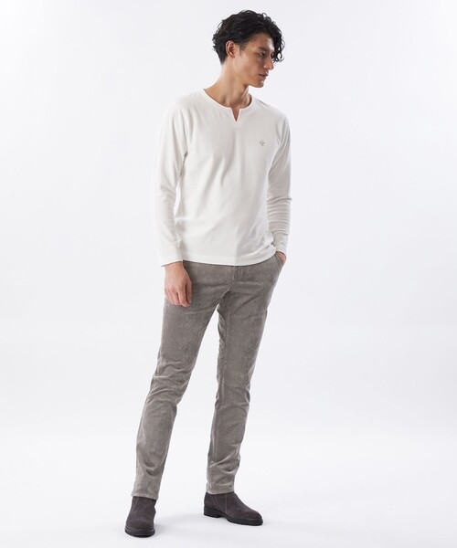 EPOCA UOMO(エポカウォモ)の「*Safari11月号掲載*【セットアップ対応】別珍ストレッチパンツ(その他パンツ・メンズ・ベージュ系その他2/グレー系その他2/ダークネイビー・46/48)」の4枚目の写真