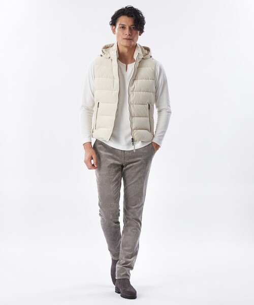 EPOCA UOMO(エポカウォモ)の「*Safari11月号掲載*【セットアップ対応】別珍ストレッチパンツ(その他パンツ・メンズ・ベージュ系その他2/グレー系その他2/ダークネイビー・46/48)」の5枚目の写真