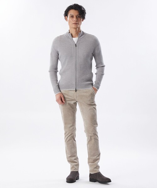 EPOCA UOMO(エポカウォモ)の「*Safari11月号掲載*【セットアップ対応】別珍ストレッチパンツ(その他パンツ・メンズ・ベージュ系その他2/グレー系その他2/ダークネイビー・46/48)」の8枚目の写真