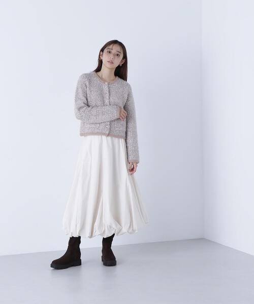 セール】◇ラメツイードニットジャケット（カーディガン/ボレロ