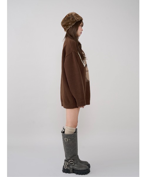 即日発送 新品 Darich Danimalベアニットプルオーバー BRD 予約商品】Danimalベアニットプルオーバー – Darich (ダーリッチ)