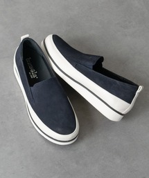 INTER-CHAUSSURES（インターショシュール）の「【bussola】撥水レザースリッポンスニーカー(955807)（スリッポン）」