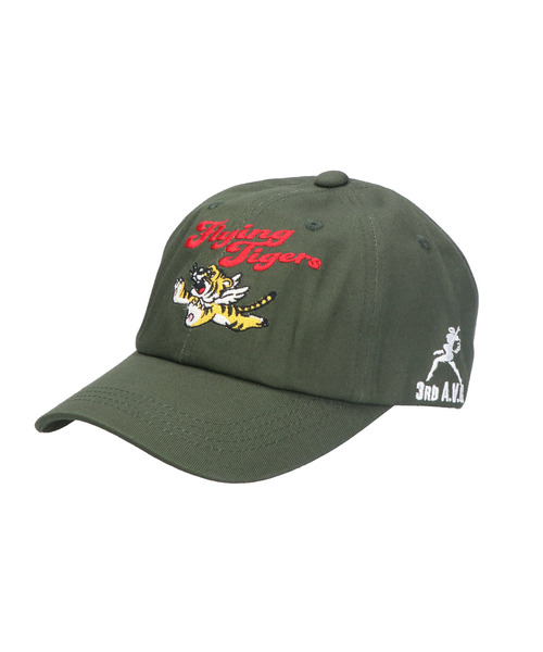 MASSIVE STORE(マッシブストア)の「【AVIREX/アヴィレックス】AX EX SURPLUS FLYING TIGER MOTIF CAP(ハンチング/ベレー帽・メンズ・ネイビー/レッド/カーキ・FREE)」の2枚目の写真
